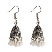 Pendientes Piercing Indian Jewelry Jhumka Tassel Earrings Women Accessories Kolczyki Silver Color Earring Trendy Party Ear rings