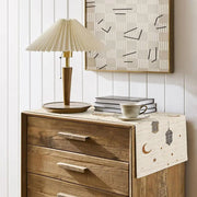 180*35cm Ramadan Star And Moon Lantern Table Runner Eid Decoration Table Runner Dust Cover Muslim Festival Decor Long Tablecloth