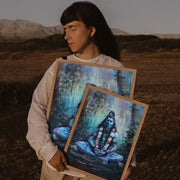 Modern Hindu God Lord Shiva Buddha Portrait Anime Poster Wall for Living Room Bar Wall Sticker Study Home Living Room Decoration