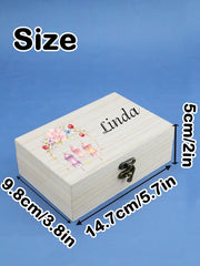 Custom Name Ramadan Memory Box, Personalized Festival Keepsake Box,Customized Ramadan Storage Case,Customizable Ramadan Gift Box