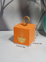 દિવાળી ભારતીય તહેવાર કેન્ડી બોક્સ, ફાનસ ઉત્સવ, પ્રકાશ સાથે અંધકાર દૂર કરો ઉત્સવ કેન્ડી બોક્સ, ચોરસ બોક્સ