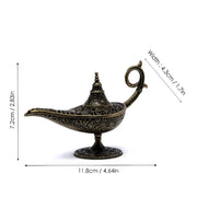 Antique Metal Incense Burner, Aladdin's Magic Lamp Design, Decorative Craft Gift Candle Holder, Hot-selling, Incense Burner