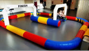 Funny Inflatable Race Car Air Track Game Pvc Toys Arena Karting Car Children Indoor Outdoor Sports Game (No Cars)
