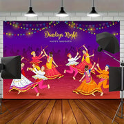 2D flat, 2D flat printing 1 piece Dandiya Night Navratri Festival background banner