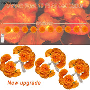 Mexican Marigold Artificial Flowers for Day of The Dead Diwali Home DIY Craft Party Halloween Party Dia De Los Muertos Decor