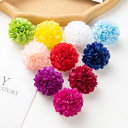 100PCS Artificial Hydrangea Flowers Wholesale Wedding Home Party Room Decoration Christmas Candy Box Fake Silk Scrapbook Plants