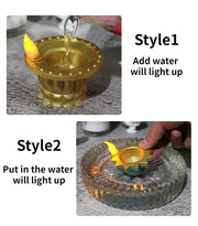 12pcs Electric Water Sensor Candle Flicker Floating Tea Light India oil lamp Led lignt Diwali Festival Decoration Fake candle