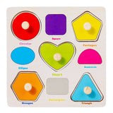 Baby Wooden Puzzles Montessori Toys 1 2 3 Years Toddler Toys Hand Grab Board Alphabet Number Cognition Learning Educational Toys