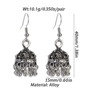 Pendientes Piercing Indian Jewelry Jhumka Tassel Earrings Women Accessories Kolczyki Silver Color Earring Trendy Party Ear rings