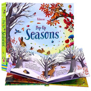 Usbrone POP UP Seasons English Educational 3D Flap Picture Baby Story Card Books Children Kids Reading Book for 3-6 Years Old