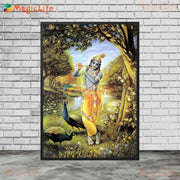 Narasimha Krishna Hinduism Wall Art Canvas Paintings  Indian Religion Posters  Prints for Living Room Decor  Spiritual Wall Pict
