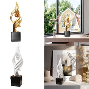 Abstract Art Statue Crafts Modern Creative Resin Desktop Sculpture for Bedroom Bookshelf Cabinets Shelf House Home Office