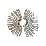 DASEIN 18k Gold Plated Super Shine Sun Indian Egypt Zircon Earrings Unique Hypoallergenic Stainless Steel Valentines Day Gift