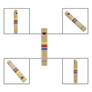 M MBAT Wooden Whistles Diacritical Sliding Piccolo Baby Musical Instrument Toy Whistling Children Small Flute Educational Toys