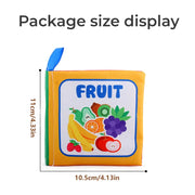 4 પાના બોધ પ્રારંભિક શિક્ષણ પુસ્તકો બાળકો માટે કાળા અને સફેદ કાપડનું પુસ્તક બાળકો માટે મોન્ટેસરી શૈક્ષણિક રમકડાં