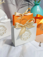 Indian Diwali Candy Box, Indian Festival Decoration Festival, Halloween, Orange Box, White Box Exquisite Gift Box for Candy