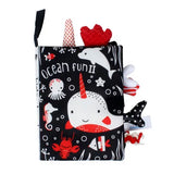 સોફ્ટ બેબી બુક્સ 3D ટચ ફીલ ક્લોથ કરચલીઓ બાળકો માટે સંવેદનાત્મક પ્રારંભિક શિક્ષણ સ્ટ્રોલર રમકડાં શિશુ બાળક માટે 0 3 6 12 મહિના