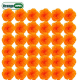 10-100PCS Artificial Marigold and Carnation Flowers for Halloween Day of The Dead Diwali Crafts and Festival Decorations