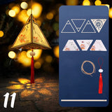 ચંદ્ર ઉત્સવ રેબિટ લાઇટ મધ્ય પાનખર ઉત્સવ ફાનસ બનાવવાનું DIY મટીરીયલ રેટ્રો પોર્ટેબલ પેલેસ ફાનસ ફૂલ કાગળ ફાનસ