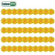 10-100PCS Artificial Marigold and Carnation Flowers for Halloween Day of The Dead Diwali Crafts and Festival Decorations