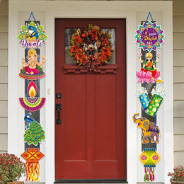 1Set Indian Diwali Party Decoration Door Hanging Decoration Arrangement Hanging Decoration