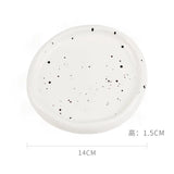 Silver Ceramic Plate Dish Irregular Tray Decorative Tray Storage Plate Household Snack Dish Shooting Props Shop Display