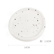 Silver Ceramic Plate Dish Irregular Tray Decorative Tray Storage Plate Household Snack Dish Shooting Props Shop Display