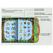 2-in-1 Spanish English Sound Board Book Interactive Talking Book Early Educational Reading Toy for Toddlers Boys Girls