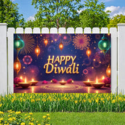 હેપ્પી દિવાળી ડેકોરેટિવ થીમ ફેસ્ટિવલ ડેકોરેશન ઇવેન્ટ બેનર ફેસ્ટિવલ ડિઝાઇન ફેસ્ટિવલ બેનર ફોર કોમ્યુનિટી સેલિબ્રેશન ફેમિલી