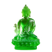 Resin Craft Medicine Buddha Statue Thai-style Zen Ornaments Resin Buddha Crafts Handmade Pharmacist Buddhist Sculpture