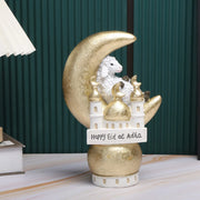 1pc, Adorable Ramadan Lamb Decoration - Unique Resin Desktop Figurine with Creative Design, Durable Construction, and Compact Si