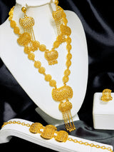 ANIID Brazilian 24K Gold Color Jewelry Sets Wedding Dubai Necklace Earrings For Women Nigerian Indian Bridal Set Party Gifts