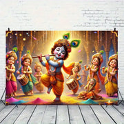 Vivid Indian festival celebration background - polyester, perfect for party decoration and Indian home decoration