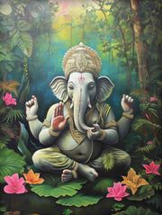 Indian Hindu Gods Lord Shiva Yoga Divine Goddess Saraswati Meditation Rt Poster Canvas Painting Wall Prints Picture Home Decor