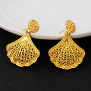 Dubai Noble Necklace Earrings Gold Plated Jewelry Set For Women Nigeria Indian Women Wedding Party Gift Jewellery Wholesale