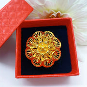 XUHUANG Dubai Gold Color Rings For Women Wedding Africa Bride Indian Fashion Hawaiian Jewelry Party Gifts New Style