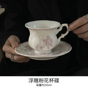 French High Leg Tray, Medieval Ceramic Fruit Pastry Dessert Plate, Dining Room Porch Atmosphere Decoration