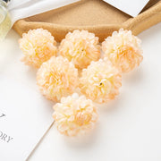 100PCS Artificial Hydrangea Flowers Wholesale Wedding Home Party Room Decoration Christmas Candy Box Fake Silk Scrapbook Plants