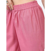 ભારતીય/પાકિસ્તાની મહિલાઓનો ગુલાબી કુર્તા 3-પીસ સેટ એથનિક આઉટફિટ સલવાર કમીઝ સુટ કોટન બ્લેન્ડ ટ્યુનિક પેન્ટ દુપટ્ટા સાથે