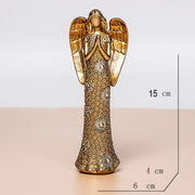 Nordic Golden Love Angel Sculpture Model Statue Ornaments Resin Statue Home Office Desktop Decoration Accessories Art Crafts