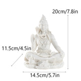 Sandstone Shiva Statue Yoga Figurine Zen Meditation Buddha Decor India Religion Feng Shui Craft  Home Decoration Accessories