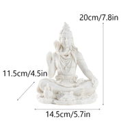 Sandstone Shiva Statue Yoga Figurine Zen Meditation Buddha Decor India Religion Feng Shui Craft  Home Decoration Accessories