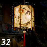 ચંદ્ર ઉત્સવ રેબિટ લાઇટ મધ્ય પાનખર ઉત્સવ ફાનસ બનાવવાનું DIY મટીરીયલ રેટ્રો પોર્ટેબલ પેલેસ ફાનસ ફૂલ કાગળ ફાનસ