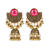 Pendientes Gypsy Ethnic Round Bells Indian Jewelry Earrings Vintage Tribe Jhumka Earrings Kolczyki Wedding Jewelry