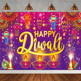 ભારતીય પરંપરાગત હેપ્પી દિવાળી બેકડ્રોપ્સ ફેસ્ટિવલ ઓફ લાઇટ્સ પાર્ટી મ્યુરલ હિન્દુ મીણબત્તી બેકગ્રાઉન્ડ પ્રોપ રૂમ ડેકોર કસ્ટમ સપ્લાય