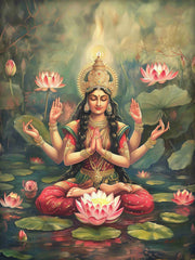 Indian Hindu Gods Lord Shiva Yoga Divine Goddess Saraswati Meditation Rt Poster Canvas Painting Wall Prints Picture Home Decor