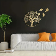 Metal Crafts Wall Art - Tree of Life for Outdoor Courtyard | Elegant Anniversary Gift and Home Decoration Logo