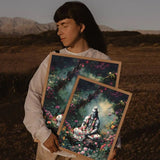 Modern Hindu God Lord Shiva Buddha Portrait Anime Poster Wall for Living Room Bar Wall Sticker Study Home Living Room Decoration