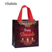 Vibrant Indian Diwali Gift Tote Bags, Reusable non woven,  for festive supplies, packing goodies, candy toys, 12/30pcs