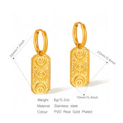 મહિલાઓ માટે UHBINYCA ડેવિલ્સ આઈ પેન્ડન્ટ ઇયરિંગ્સ, સ્ટેનલેસ સ્ટીલ ગોલ્ડ પ્લેટેડ એન્ટી રસ્ટ જ્વેલરી